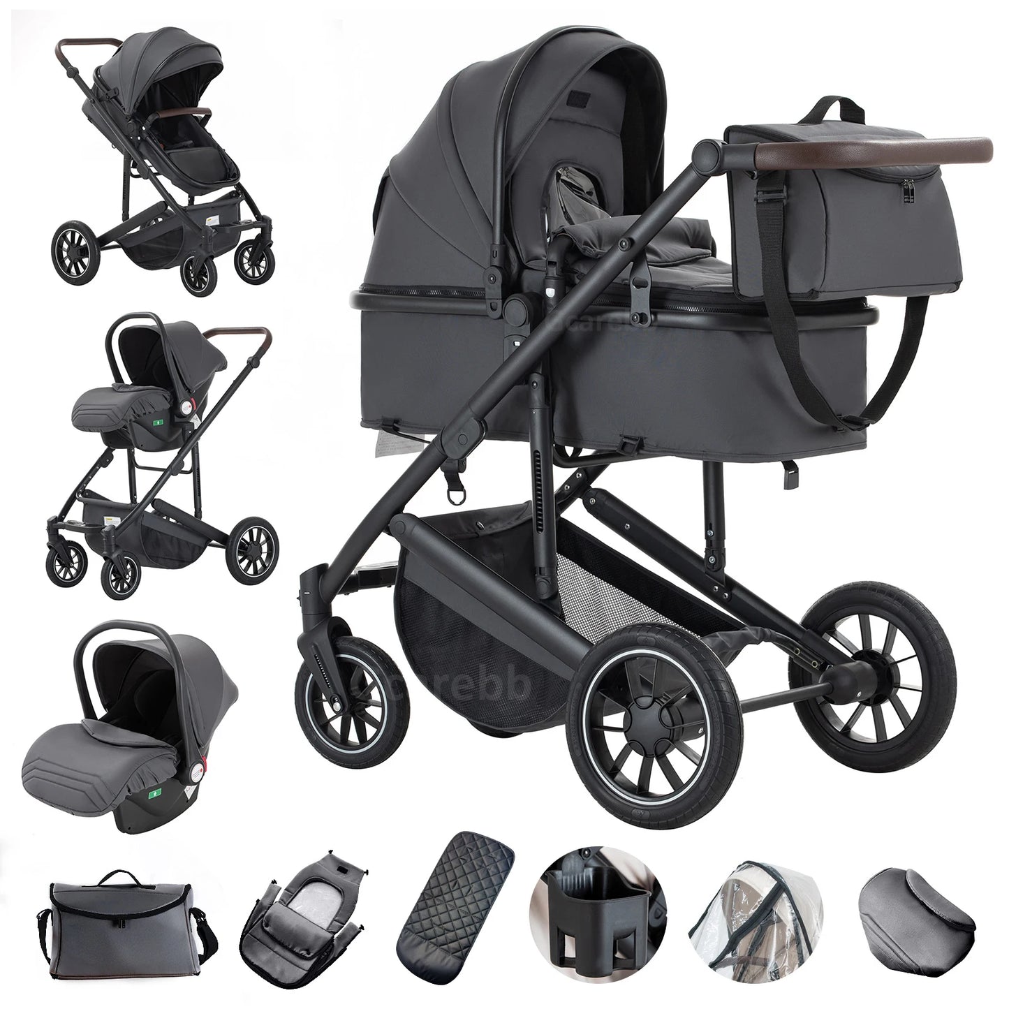 TheKidCaddy™ LuxiGlide 3-in-1 Stroller