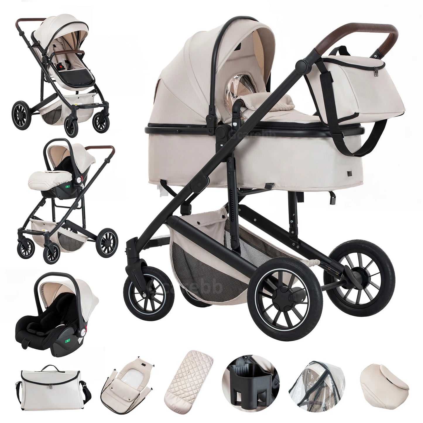 TheKidCaddy™ LuxiGlide 3-in-1 Stroller