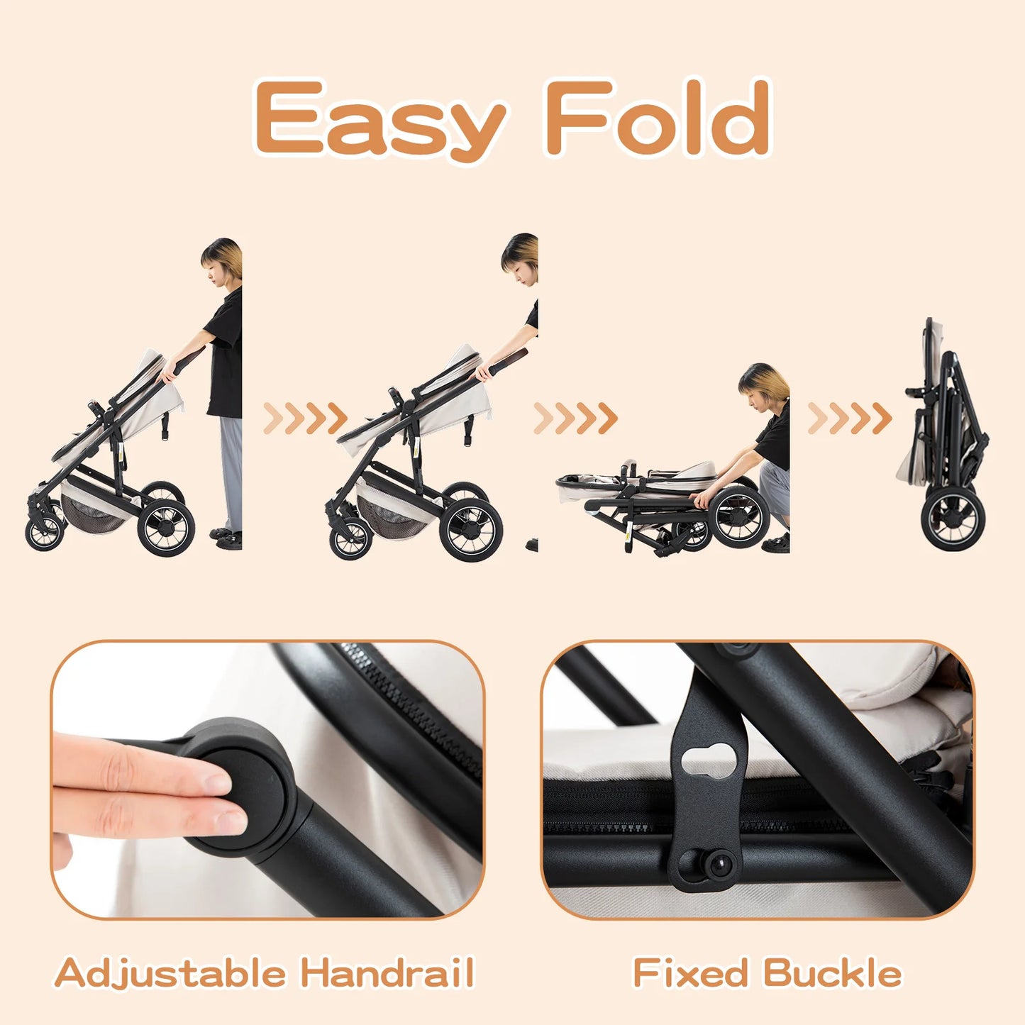 TheKidCaddy™ LuxiGlide 3-in-1 Stroller