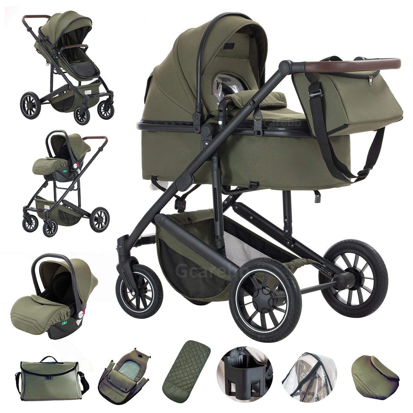 TheKidCaddy™ LuxiGlide 3-in-1 Stroller