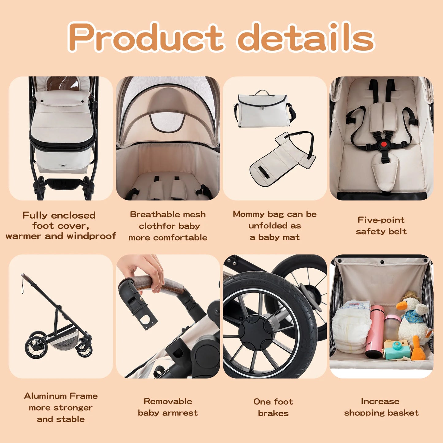 TheKidCaddy™ LuxiGlide 3-in-1 Stroller