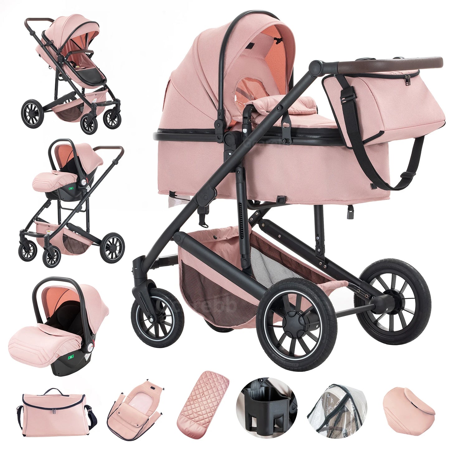 TheKidCaddy™ LuxiGlide 3-in-1 Stroller